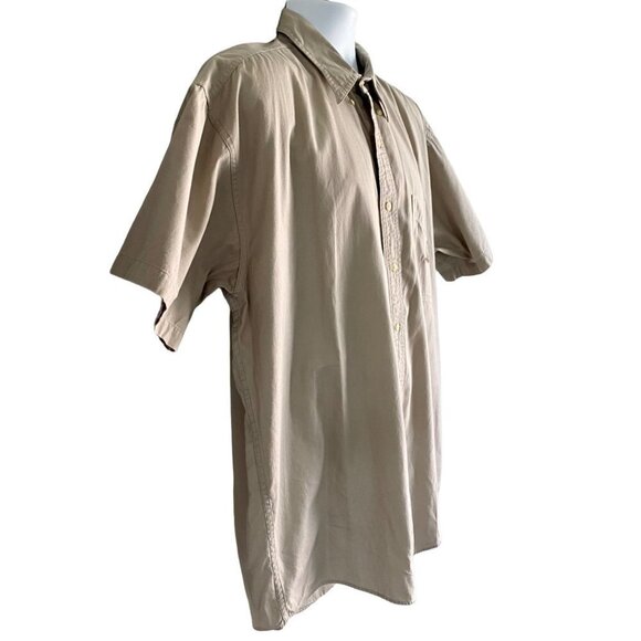 Chaps Short Sleeve Button Down Cotton Shirt Men's Large - Picture 3 of 7